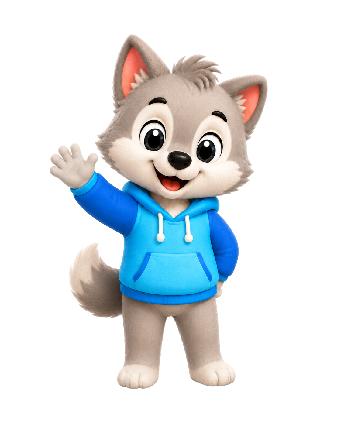 Milo, the Azulize mascot, waving hello